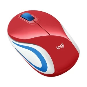 Logitech M187 Red Wireless Mouse #910-005373