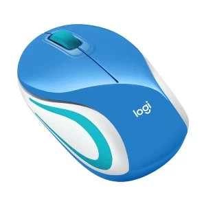 Logitech M187 Ultra Portable Blue Wireless Mouse