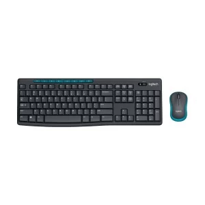 Logitech MK275 Black-Blue Wireless Keyboard & Mouse Combo # 920-008460