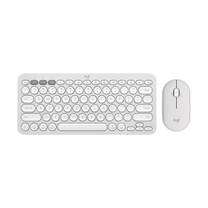 Logitech Pebble 2 Tonal White Bluetooth Keyboard & Mouse Combo #920-012188/920-012201