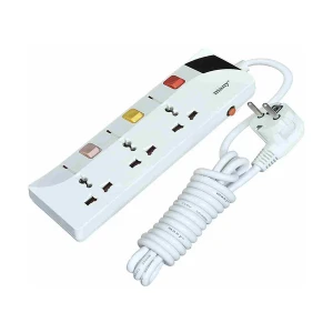 Many 2 Pin 3 Port White Power Strip # MTS-137 (3 Meter)