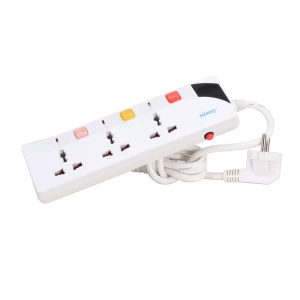 Many 2 Pin 3 Port White Power Strip # MTS-G137 (3 Meter)