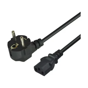 Many 2-Pin Black Desktop Power Cable # MTS-0019