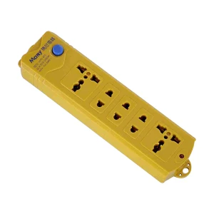 Many 5 Port (2 Pin 3 Port, 3 Pin 2 Port) Yellow Cordless Power Strip # MTS-615