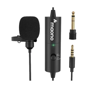 Maono AU-100R Rechargeable Omni-directional Wired Lapel Microphone