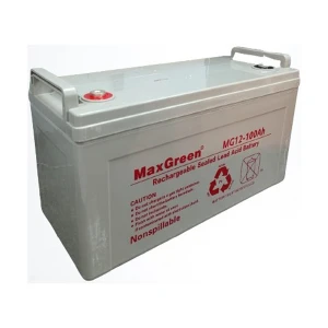 MaxGreen 12V 100Ah Rechargeable Sealed Lead Acid Battery for UPS