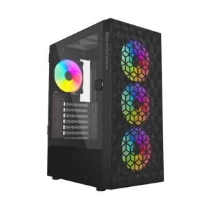 MaxGreen 820 Mid Tower Black ATX Gaming Desktop Casing