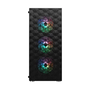 MaxGreen 821 ARGB Mesh Mid Tower Black (Tempered Glass) ATX Gaming Casing