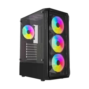 MaxGreen 825-V2 Mid Tower Black ATX Gaming Desktop Casing