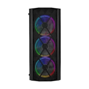 MaxGreen JX188-15 RGB Mid Tower Black ATX Gaming Desktop Casing