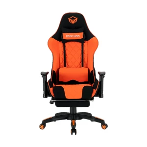 MeeTion MT-CHR25 Black-Orange 2D Armrest Massage E-Sport Gaming Chair