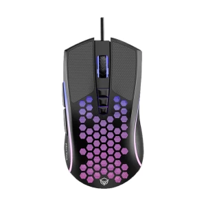 Meetion MT-GM015 Wired Black Lightweight Honeycomb Gaming Mouse