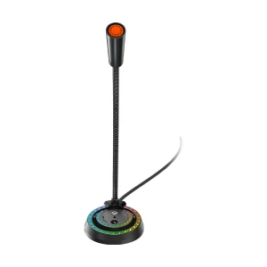 Meetion MT-MC14 RGB Wired Omnidirectional Black Gaming Microphone