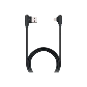 Micropack i-124 Gripline USB Male to Lightning 1 Meter Black Data Cable