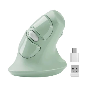 Micropack MP-V03W Ergo Lift Green Wireless Vertical Mouse