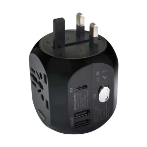Micropack MTA-318 PD 18W USB & USB-C Black Travel Charger / Charging Adapter With Power Conversion