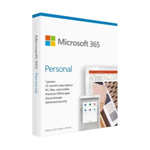 Microsoft 365 Personal (Formerly Office 365) English APAC EM Subscription 1 Year Medialess #QQ2-01398