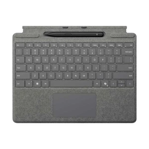 Microsoft Surface Pro for Business Platinum Signature Keyboard with Slim Pen 2 (For Surface Pro X, 8, 9, 10 & 11 Copilot+ PC)