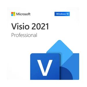 Microsoft Visio Professional 2021 English APAC DM (For Windows) #D87-09648 (Regional)