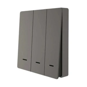 Moes WS-EUB Black 3 Gang 10A Matter Wi-Fi Smart Switch #WRS-B-EU