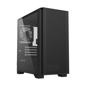 MONTECH AIR 100 Lite Mesh Mid Tower Black (Tempered Glass Side Window) ATX Gaming Desktop Casing