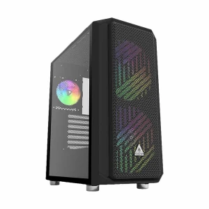 MONTECH AIR X Mesh Mid Tower Black (Tempered Glass Side Window) ATX Gaming Desktop Casing