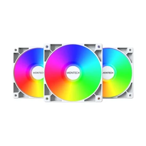 MONTECH GF120 ARGB PWM 120mm (3xFAN) White Casing Cooling Fan