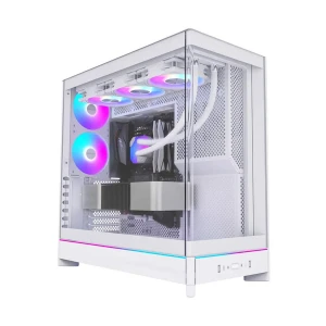 MONTECH HS02 Pro Mid Tower White (Tempered Glass) ATX Gaming Desktop Casing