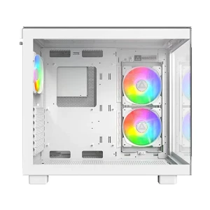 MONTECH King 65 Pro Mesh Mid Tower White (Tempered Glass Side Window) ATX Gaming Desktop Casing