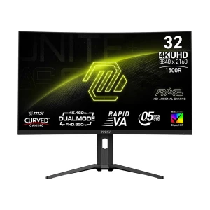 MSI MAG 321CUPDF 31.5 Inch 4K UHD Display Dual HDMI DP USB-C Curved Gaming Monitor