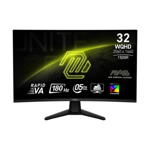 MSI MAG 32CQ6F 31.5 Inch WQHD Display Dual HDMI, DP Curved Gaming Monitor