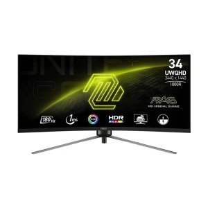 MSI Mag 345CQR 34 Inch 3K UWQHD Display Dual HDMI DP Curved Gaming Monitor