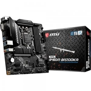 MSI MAG B460M BAZOOKA DDR4 10th Gen Intel LGA1200 Socket Gaming Motherboard