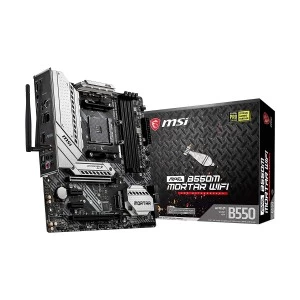 MSI MAG B550M MORTAR Wi-Fi 6 AMD Gaming Motherboard
