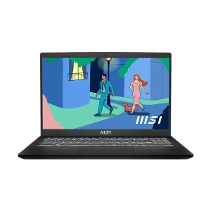 MSI Modern 15 B12M Intel Core i7 1255U 16GB RAM 512GB SSD 15.6 Inch FHD Display Classic Black Laptop