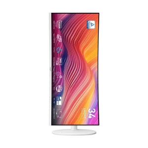 MSI Modern MD342CQPW 34 Inch 3K UWQHD Display Dual HDMI DP USB USB-C White Curved Professional Monitor