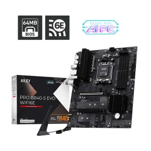 MSI PRO B840-S EVO (Wi-Fi 6E) DDR5 AMD AM5 Socket Motherboard #PRO B840-S EVO WIFI6E