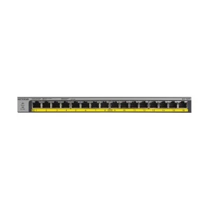 Netgear GS116LP 16-Port Gigabit Ethernet Rackmount Unmanaged PoE/PoE+ Switch