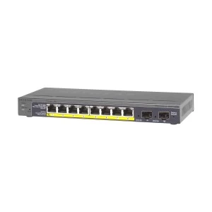 Netgear Prosafe GS110TP 10 Port (8 Port Gigabit PoE + 2 Port Gigabit SFP) Managed Desktop Smart Switch