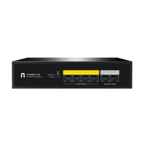 Netis ST106PDI-2-43 6-Port (4-Port 10/100M PoE & 2-Port 10/100M Uplink) Unmanaged Switch