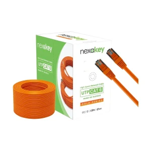NexaKey NX-GLD56C6 Cat-6 UTP, 100 Meter, Orange Network Cable #NX-GLD56C6