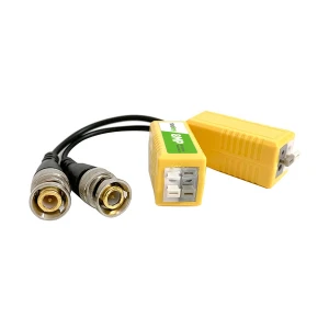 Nexakey NX-VB08 HD-CVI/HD-TVI/AHD Yellow Video Balun (8MP) for CC Camera