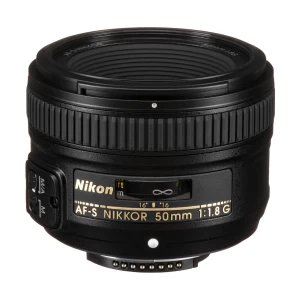 Nikon AF-S Nikkor 50mm f/1.8G Lens with Bag & Hood (No Warranty)