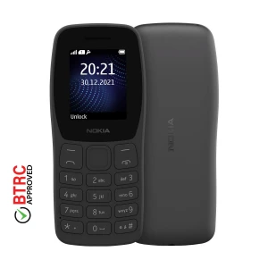 Nokia 105 Classic Charcoal Feature Phone (Dual Sim)