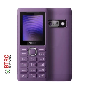 Nokia 110 Power Purple Feature Phone (Dual Sim)