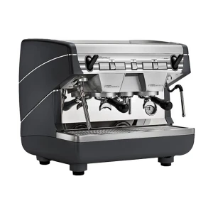 Nuova Simonelli Appia II Compact Silver Black Commercial Coffee Machine