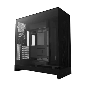 NZXT H9 Flow Series (2025) Mid Tower Black (Tempered Glass Window) E-ATX Gaming Desktop Case
