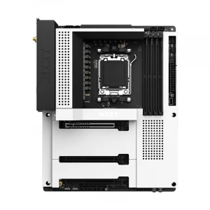 NZXT N7 B650E (Wi-Fi 6E) DDR5 AMD AM5 Socket Motherboard with White Cover #N7-B65XT-W1