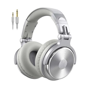OneOdio PRO-10 Wired Silver Over-Ear Headphone