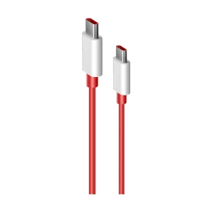 OnePlus USB Type-C Male to Male, 1.5 Meter, Red Charging Cable (SUPERVOOC)
